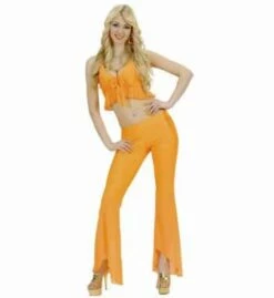 TENUE SAMBA DE JANEIRO (Orange Fluo - Élasthanne) Tailles Adultes