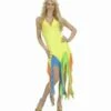 DANSEUSE BRÉSILIENNE (Robe Jaune En élasthanne) Tailles Adultes -FêteMagique Soldes 8980 nc 8980 a