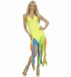 DANSEUSE BRÉSILIENNE (Robe Jaune En élasthanne) Tailles Adultes