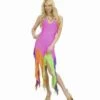 DANSEUSE BRÉSILIENNE (Robe Rose En élasthanne) Tailles Adultes -FêteMagique Soldes 8981 nc 8981 a