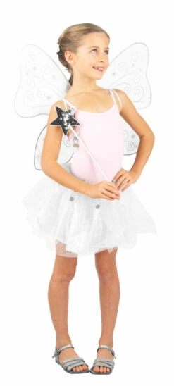 SET PETITE FÉE ARGENTÉE (Paillettes Argent - 3 Pièces)