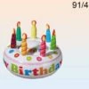 GÂTEAU D'ANNIVERSAIRE (Gâteau Gonflable 24 Cm) -FêteMagique Soldes 91 4137