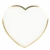 ASSIETTES COEUR BLANC (Pack 8 Assiettes 19 Cm) -FêteMagique Soldes 91327w