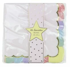 SERVIETTES ROSE PASTEL (Lot 16 Serviettes 33x33 Cm)