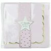 SERVIETTES ROSE PASTEL/OR (16 Serviettes 33 X 33 Cm) -FêteMagique Soldes 91364 p scaled 1