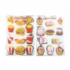 STICKERS HAMBURGER (Deux Planches - 35 Stickers) -FêteMagique Soldes 913650