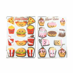 STICKERS HAMBURGER (Deux Planches - 35 Stickers)