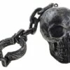 CHAINE AVEC TÊTE DE MORT (Dimension 56 X 12 Cm) -FêteMagique Soldes 94151 0