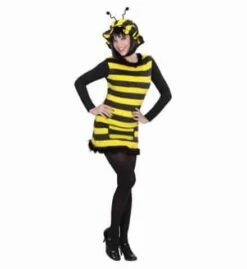 ROBE D'ABEILLE ADULTE (Robe Courte Avec Chapeau) Tailles Adultes - Démo Vidéo