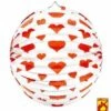 GLOBE COEURS ROUGES (Diamètre 25 Cm) Ininflammable -FêteMagique Soldes 95748 nc 95748 a