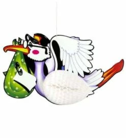 CIGOGNE NID D'ABEILLE (Dimension 44 Cm)