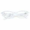 LUNETTES ANNÉES 50 (Lunettes Blanches à Strass) -FêteMagique Soldes 96672 nc 96672 a