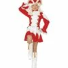 COSTUME MAJORETTE ROUGE (Veste, Jupe, Jupon, Chapeau) Surbottes - Tailles Enfants -FêteMagique Soldes 9676 nc 9676 a