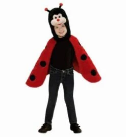 PETITE COCCINELLE PELUCHE (Cape, Ailes Avec Capuche) Taille 2/4 Ans - Démo Vidéo