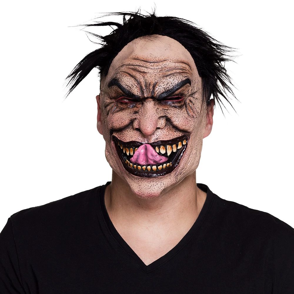 MASQUE DE MONSTRE FOU (Masque Latex Avec Cheveux) 3 MASQUE DE MONSTRE FOU (Masque Latex Avec Cheveux)