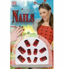 FAUX ONGLES COCCINELLE (Pack De 10 Faux Ongles)