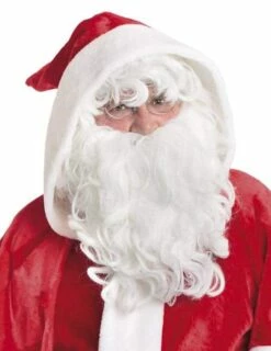 PERRUQUE BARBE DE LUXE (KIT VISAGE PÈRE NOEL)