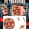 FAUSSE BLESSURE EN 3D (Brûlure étoile Satanique) Transfert FX Professionnel -FêteMagique Soldes FXTM 507