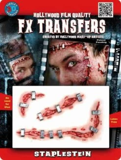 FAUSSE BLESSURE EN 3D (Plaies Avec Agrafes) Transfert FX Professionnel