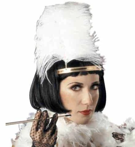 PERRUQUE CHARLESTON (Perruque Noire En Boite) 3 PERRUQUE CHARLESTON (Perruque Noire En Boite)