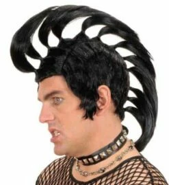 PERRUQUE MOHAWK/PUNK (Perruque Punk En Boite)