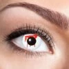 LENTILLES DÉCORATIVES (YEUX INJECTÉS DE SANG) Lentilles Longue Durée -FêteMagique Soldes M34 White Slash