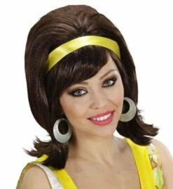 PERRUQUE ANNÉES 60 (Perruque Brune En Boite)