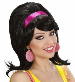 PERRUQUE ANNÉES 60 (Perruque Noire En Boite)