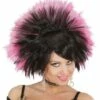 PERRUQUE PRINCESSE ROCK (Cheveux Noirs Et Roses) Perruque En Boite -FêteMagique Soldes R0718 nc R0718 a
