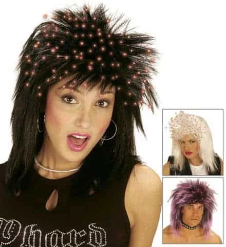 PERRUQUE STARLIGHT (Lumineuse Fibre Optique) Assortiment 3 Couleurs 3 PERRUQUE STARLIGHT (Lumineuse Fibre Optique) Assortiment 3 Couleurs