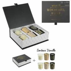 COFFRET BOUGIES VANILLE (Wonderful Life - 6 Bougies)