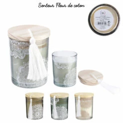 BOUGIE PARFUMÉE POMPON (Senteur Fleur De Coton)
