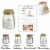 BOUGIE PARFUMÉE NATURE (Couvercle En Liège - 8 Cm) Mèche En Bois - 4 Senteurs
