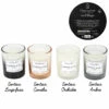 COFFRET BOUGIES HARMONY (Pack 4 Bougies - 4 Senteurs) -FêteMagique Soldes bo5458