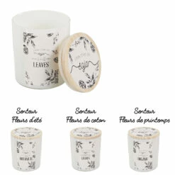 BOUGIE PARFUMÉE SAISONS (Garantie100% Cire De Soja) 3 Senteurs Saisons
