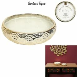 BOUGIE PARFUMÉE DESIGN (Diamètre 24 Cm - 10 Mèches)