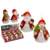 BOUGIES DÉCO DE NOEL (Boite 12 Pièces - 2 Modèles) -FêteMagique Soldes bougie p re de noel bonhomme de neige 55877