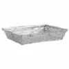 PANIER EN BAMBOU ARGENT (Taille 36 X 27 Cm) -FêteMagique Soldes cma4002 124356