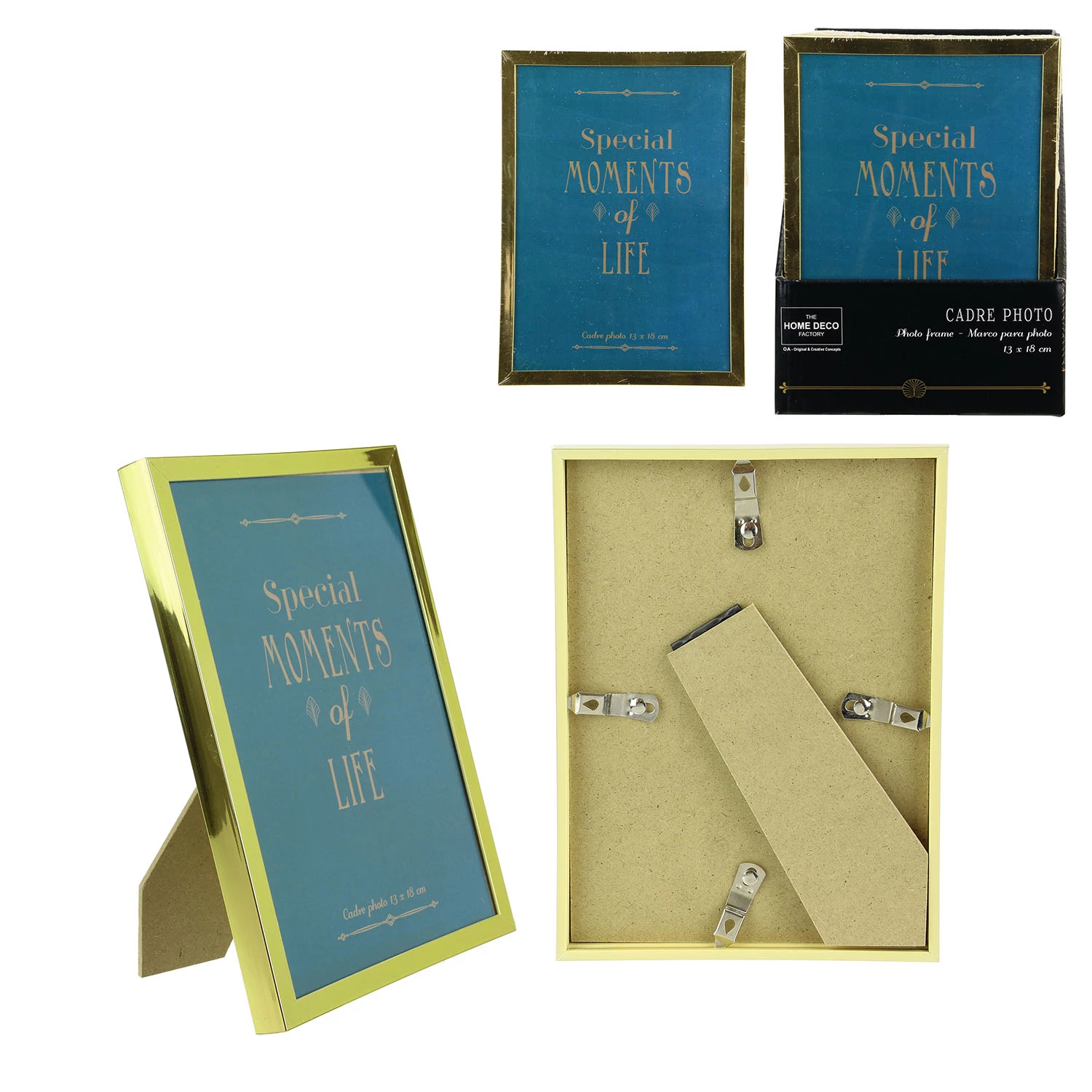 CADRE PHOTO DORÉ (Dimension 13 X 18 Cm) 3 CADRE PHOTO DORÉ (Dimension 13 X 18 Cm)