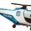 BALLON HÉLICOPTÈRE BLEU (Ballon Aluminium) -FêteMagique Soldes helico police