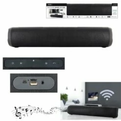 ENCEINTE BARRE DE SON (Taille 40 X 7.6 X 7.6 Cm) Puissance 2 X 3 Watts
