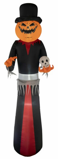 GÉANT TÊTE CITROUILLE (Auto Gonflant Lumineux) Hauteur 360 Cm