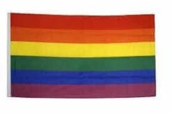 DRAPEAU ARC EN CIEL (Dimension 90 X 150 Cm) Drapeau Gay Pride