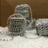 GUIRLANDE MICRO PERLES (Longueur 3.50 Mètres) Perles Argentées