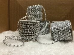 GUIRLANDE MICRO PERLES (Longueur 3.50 Mètres) Perles Argentées