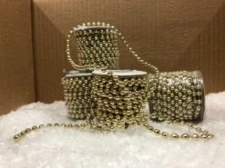 GUIRLANDE MICRO PERLES (Longueur 3.50 Mètres) Perles Dorées