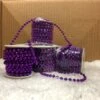 GUIRLANDE MICRO PERLES (Longueur 3.50 Mètres) Perles Violettes -FêteMagique Soldes img 5401