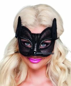 LOUP CHAT EN DENTELLE (Masque Chat Noir)