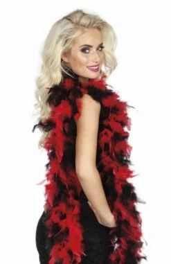 BOA ROUGE ET NOIR
