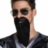 BARBE NOIRE DE BIKER (Longue Barbe Adhésive) -FêteMagique Soldes import 308 01843 1